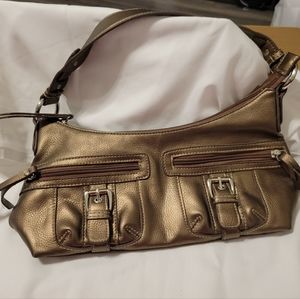 ANA | Bronze | Metallic Baguette Bag